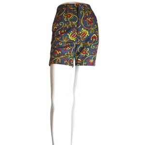 Vintage Maverick Floral Shorts Colorful Cowgirl Festival Size 11/12 READ